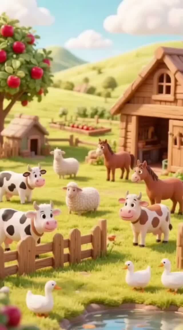 Как говорят животные на ферме? Обучающий мультфильм для детей 🐷