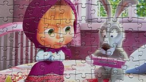 МАША И МЕДВЕДЬ - СОБИРАЕМ ПАЗЛЫ ДЛЯ ДЕТЕЙ С МАШЕЙ И ЗАЙЦЕМ