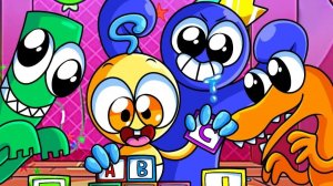 ХАГГИ ВАГГИ — СИНИЙ СНОВА РЕБЁНОК! Poppy Playtime Rainbow Friends — Анимации на русском