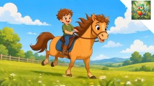 ПЕСЕНКА ПРО ЛОШАДКУ🐴🐴🐴🐴 веселая детская песня про лошадку для детей 0+