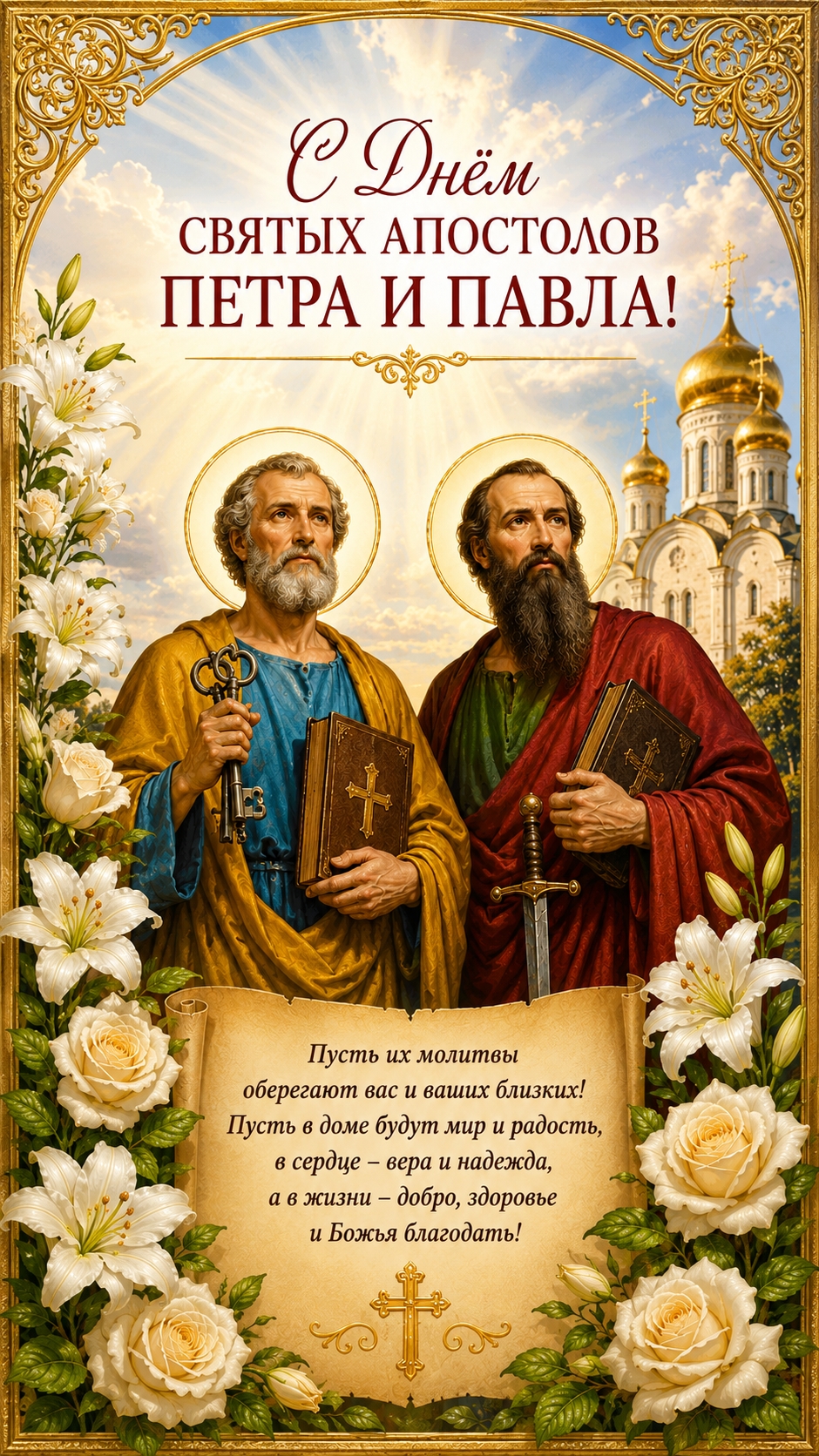 С Днём святых апостолов Петра и Павла! 🙏 #shorts