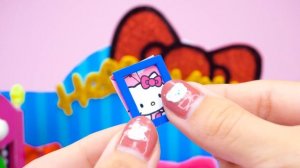 Увлекательное строительство синего домика Hello Kitty со спальней для домашних животных ❤️ Мини