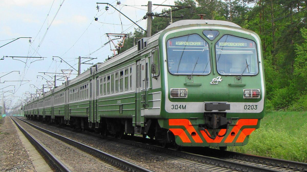 Поездка по Смоленскому направлению на ЭД4М-0203 смотреть онлайн