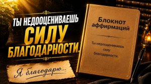 Ты недооцениваешь силу благодарности
