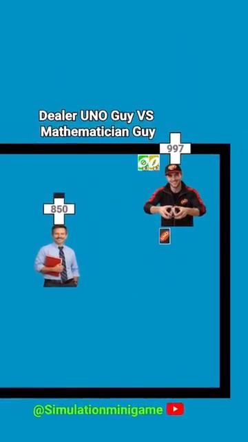 Dealer UNO Guy vs Mathematician Guy SpennTF2gamesimulation