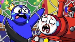 ЧУ-ЧУ ЧАРЛЬЗ ПРОТИВ СИНЕГО?! | Rainbow Friends/Choo-Choo Charles — Анимации на русском