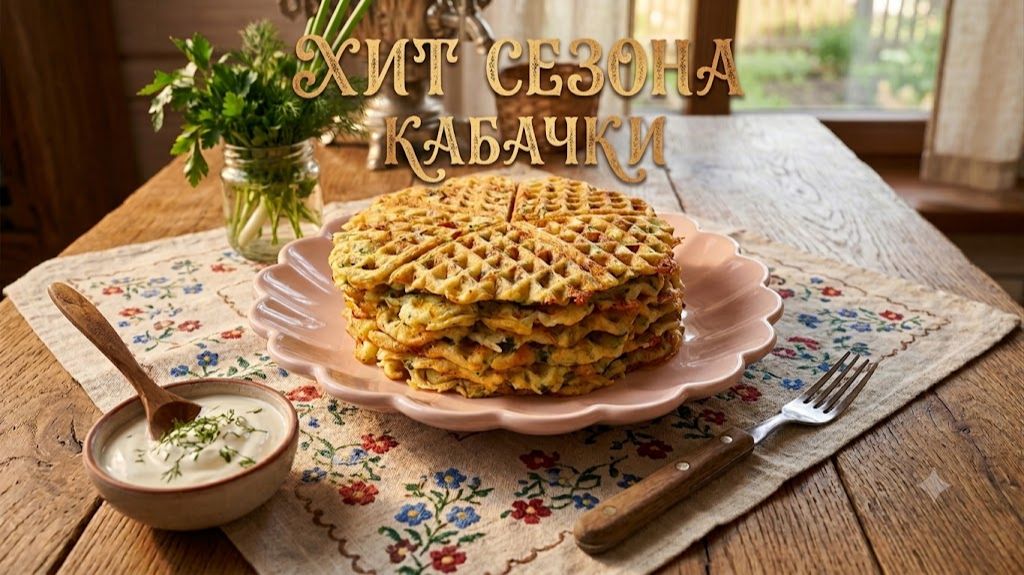 КАБАЧКОВЫЕ ВАФЛИ! Вафли из цукини/кабачков с сыром! Как вкусно приготовить кабачки!