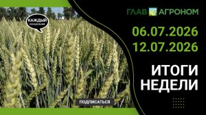 Итоги недели с ГлавАгроном 06.07.2026 – 12.07.2026