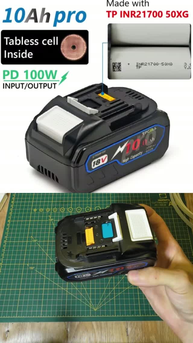 ⚡ТЕСТ⚡ 100W зарядка аккумулятора Tpcell 10Ah через Type-C 🔌🔋