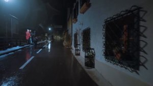 Ночная прогулка в дождливую погоду в Гальштате, Австрия, Расслабляющие бинауральные звуки дождя