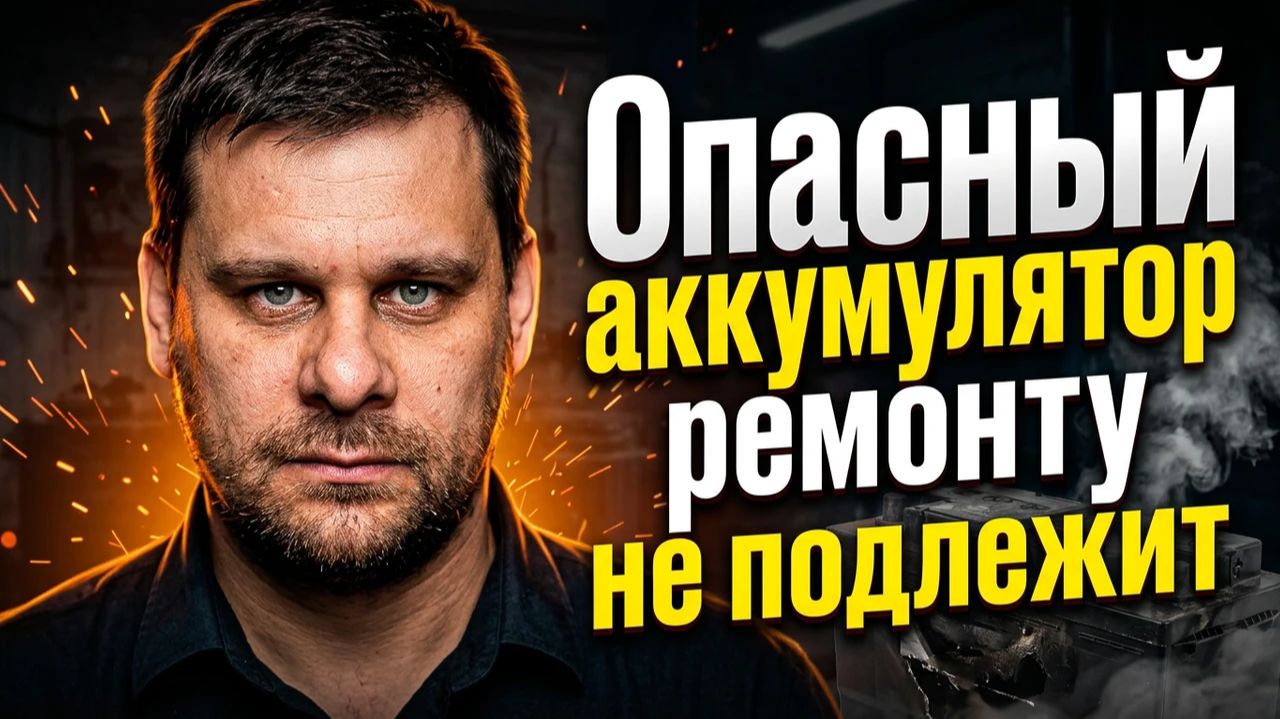 Опасный аккумулятор. Ремонту не подлежит.