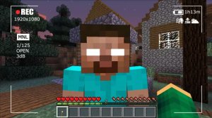 Я ЗАСНЯЛ НАСТОЯЩЕГО ХЕРОБРИНА В ДЕРЕВНЕ ЖИТЕЛЕЙ В МАЙНКРАФТ | Риколит Minecraft