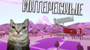 ✨• ИНТЕРЕСНЫЕ ВОПРОСЫ •✨ 🪽﹤ ЧАСТЬ 1 ﹥🪽