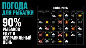 Почему не клюет 90% рыбаков не знают ЭТОГО о погоде! Шпаргалка рыболова