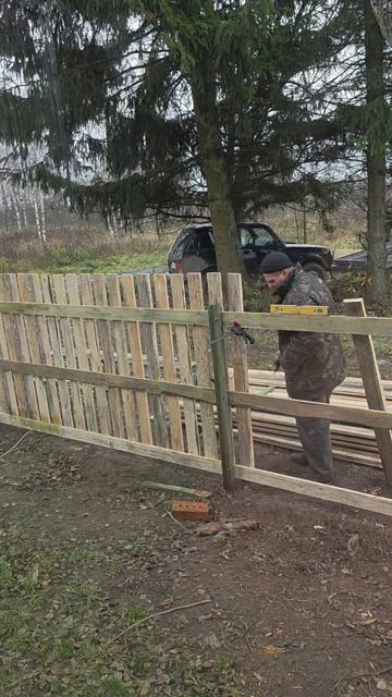 новый забор. продолжение