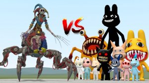 Прототип из POPPY PLAYTIME 5 VS ВСЕХ Персонажей Госпитателя для Животных Роблокса в Garry's Mod!