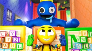 ХАГГИ ВАГГИ - СЕКРЕТ СИНЕГО!  Poppy Playtime Rainbow Friends - Анимации на русском
