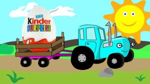 СИНИЙ ТРАКТОР 🚜🚜🚜 И ЯЙЦО СЮРПРИЗ 🥚