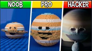 ЛЕГО ЗАРАЖЕННЫЙ САТУРН- НУБ ПРО ИЛИ ХАКЕР! / (The Moon Woke Up)