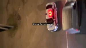 Работа «автоматизированной системы» оповещения водителей, ночующих в пробках на АЗС в Кирове.