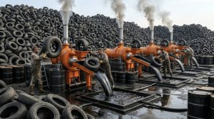 Как миллионы отработанных шин перерабатывают в ценное пиролизное масло — полный процесс».