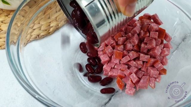 Съедят за минуту! Быстрый салат 
