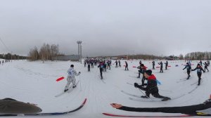 Лыжня Росси Рязань 2026 insta 360 x5 ч2