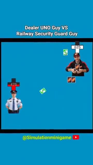 Dealer UNO Guy vs Railway Security Guard Guy SpennTF2gamesimulation