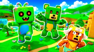ШИКА и БААРЕН ЗАБОЛЕЛИ ЗОМБИ АПОКАЛИПСИС в СУПЕР МИШКА! Super Bear Adventure