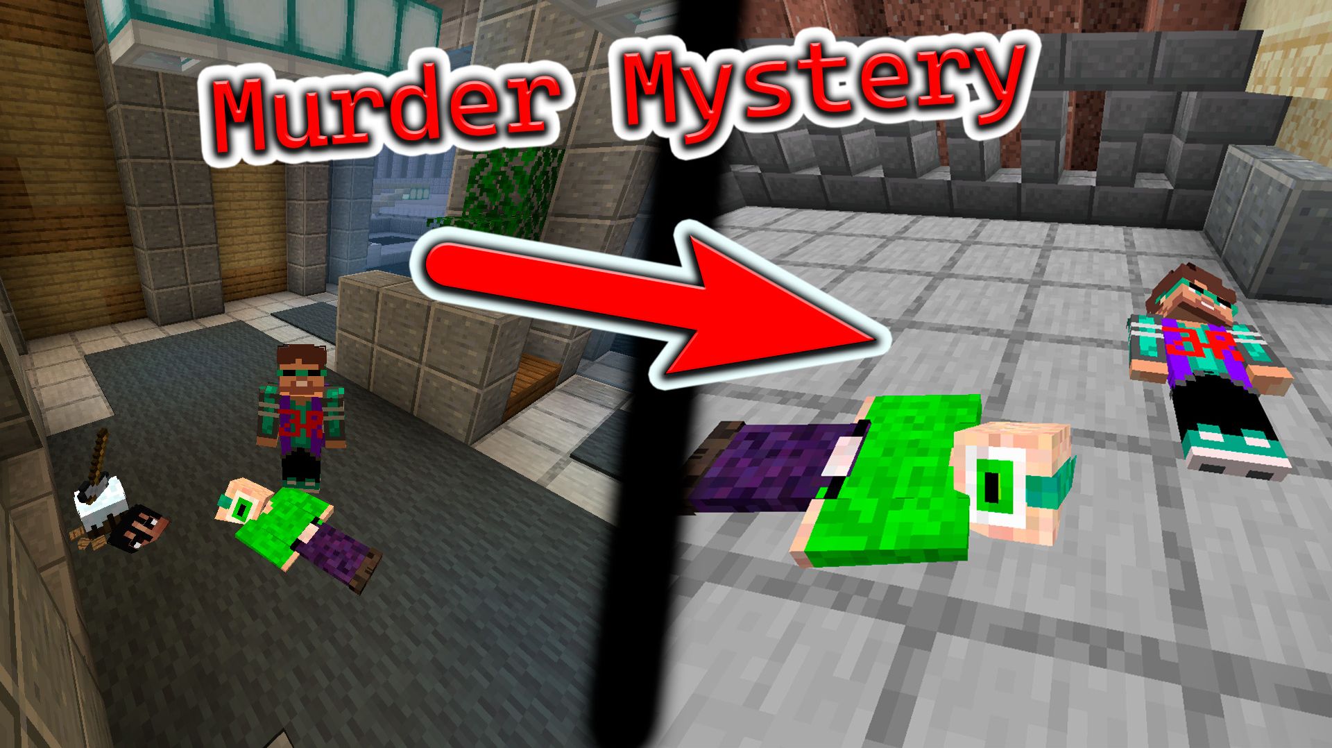 Я МАНЬЯК В Murder Mystery С ДРУГОМ В МАЙНКРАФТ 444 смотреть онлайн