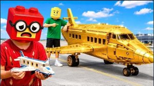 ЛЕГО ТРАНСФОРМЕРЫ- ОТ БЕДНОГО К МИЛЛИОНЕРУ! САМОЛЕТ ИЗ МОЛНИИ МАКВИНА 🍿 LEGO Transformers
