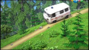 RVA:Two UAZ cars were driving along the road Версия без VHS