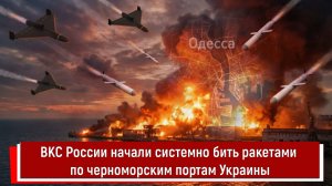 ВКС России начали системно бить ракетами по черноморским портам Украины