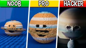LEGO Пробудившийся Сатурн - Noob, Pro, HACKER! Восстание Луны