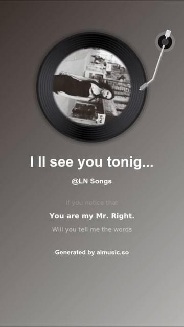 I'll see you tonight (pop)