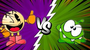 Om Nom VS Pac Man Sprite Animation