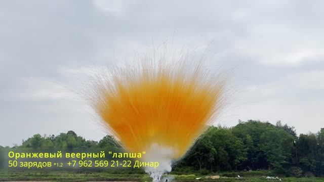 Оранжевый веерный лапша 50 зарядов 1.2