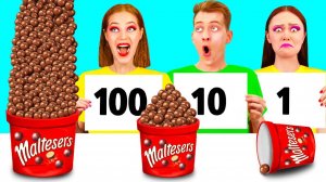 100 Слоев Еды Челлендж # Забавные Лайфхаки с Едой от DuKoDu Challenge
