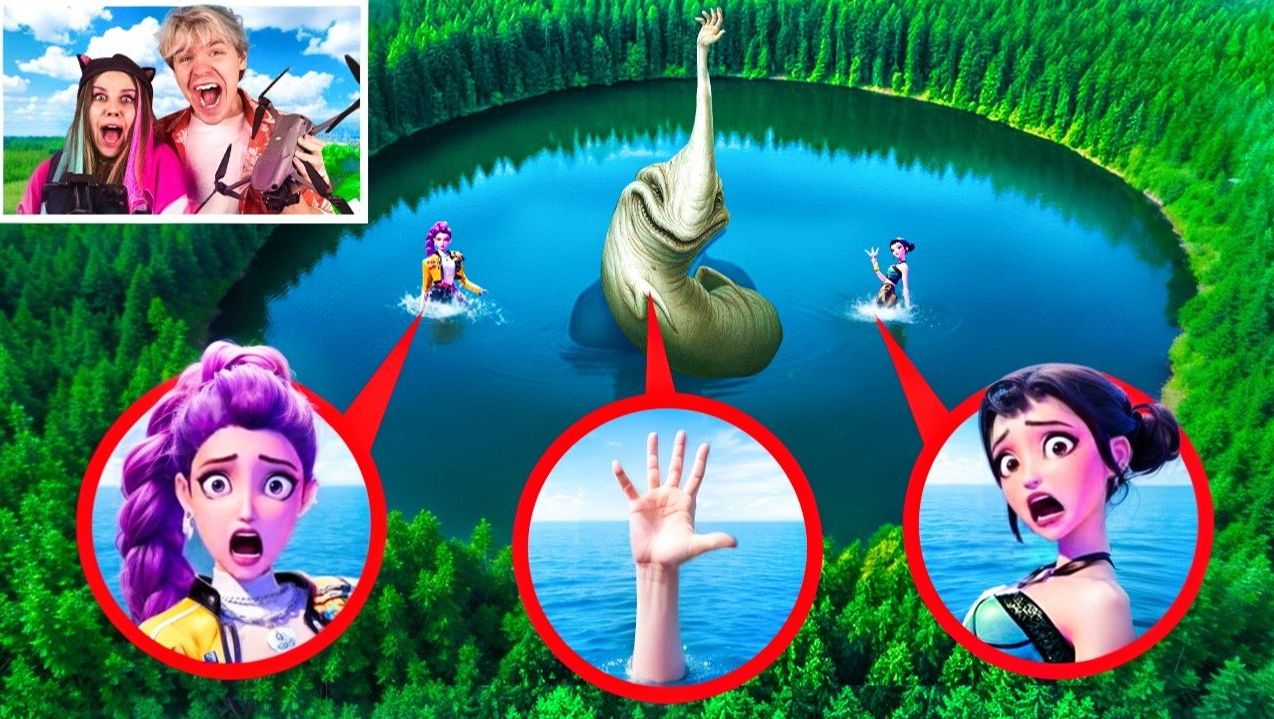 МОЙ ДРОН СНЯЛ HAND SEA MONSTER VS RUMI В РЕАЛЬНОЙ ЖИЗНИ!. Развлечения и челленджи. смотреть онлайн