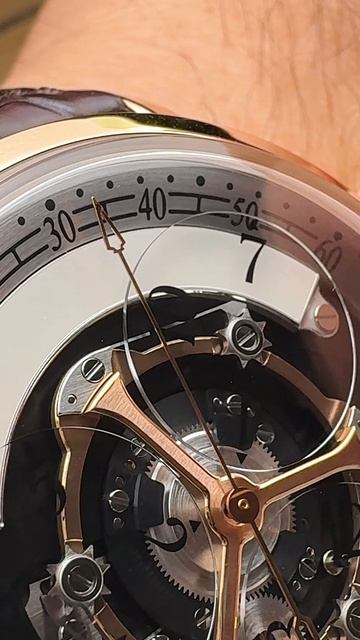 Уникальная модель по сложности и редкости⚡
У нас в наличии Arnold & Son Golden Wheel