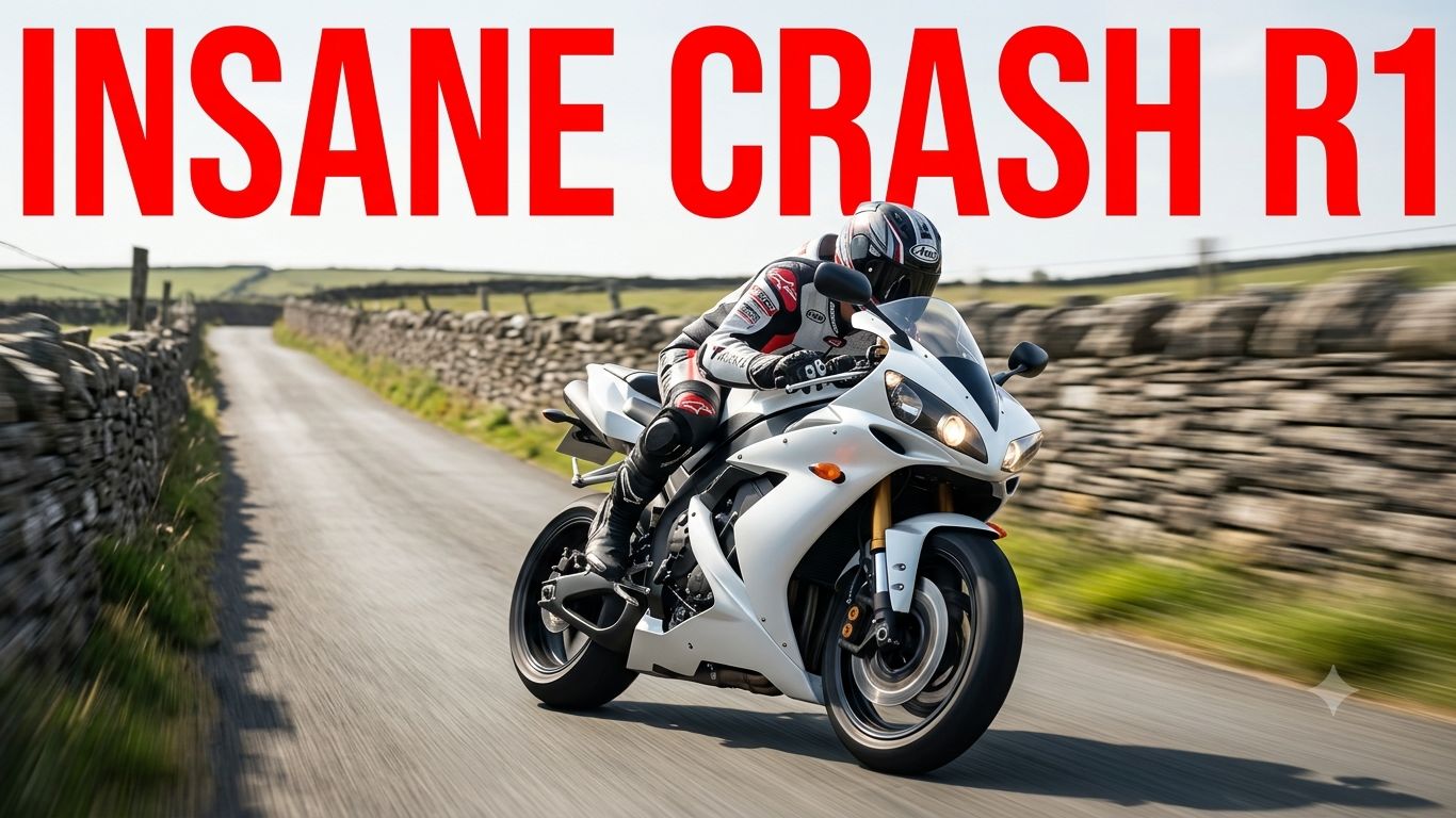 ЭПИЧЕСКИЙ КРАШ! Дикий навал на белой Yamaha R1 RM | RIDE 4 Southern 100