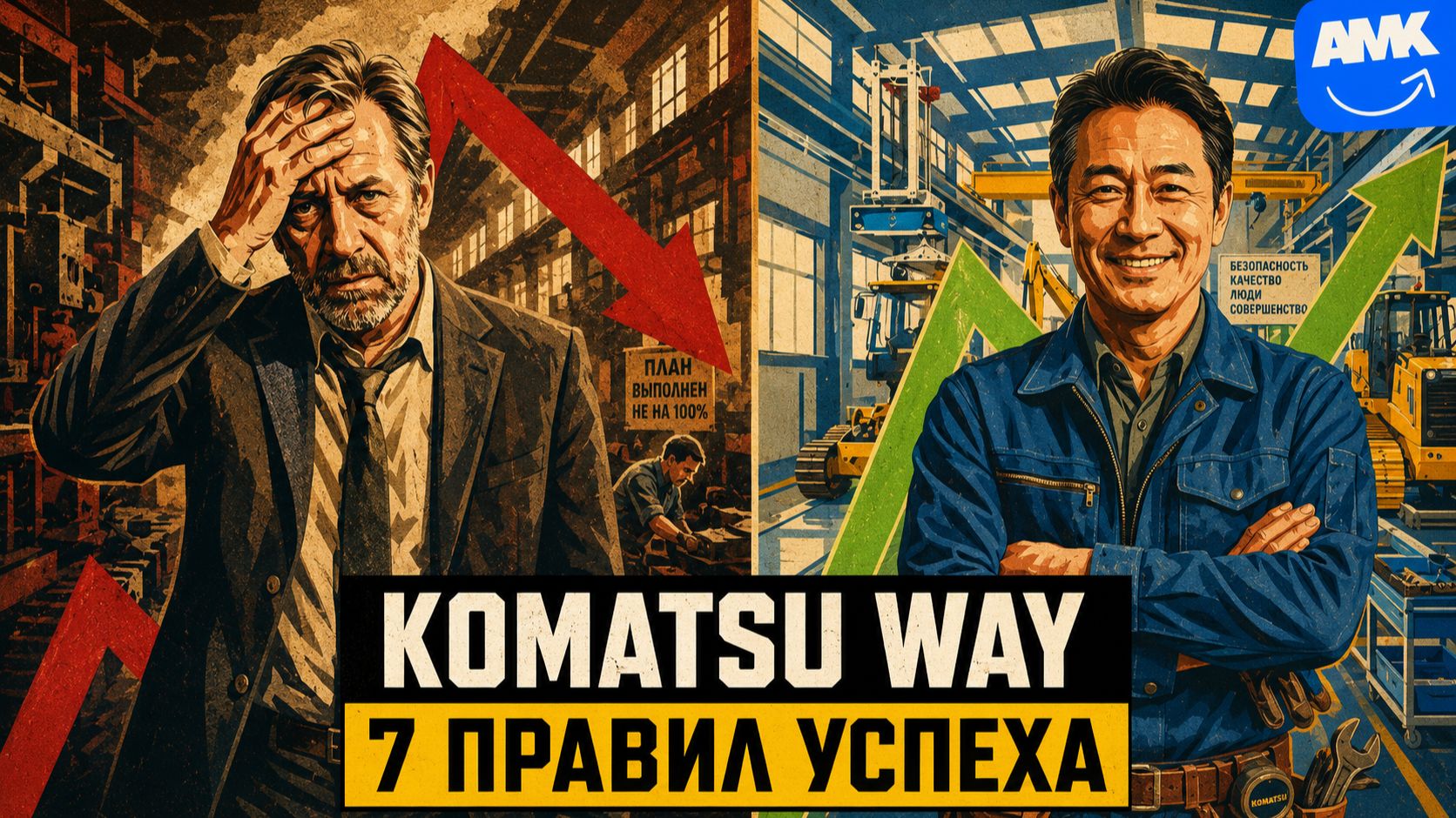 Почему компании умирают в кризис, а КОМАТСУ нет? 7 принципов для твоего бизнеса