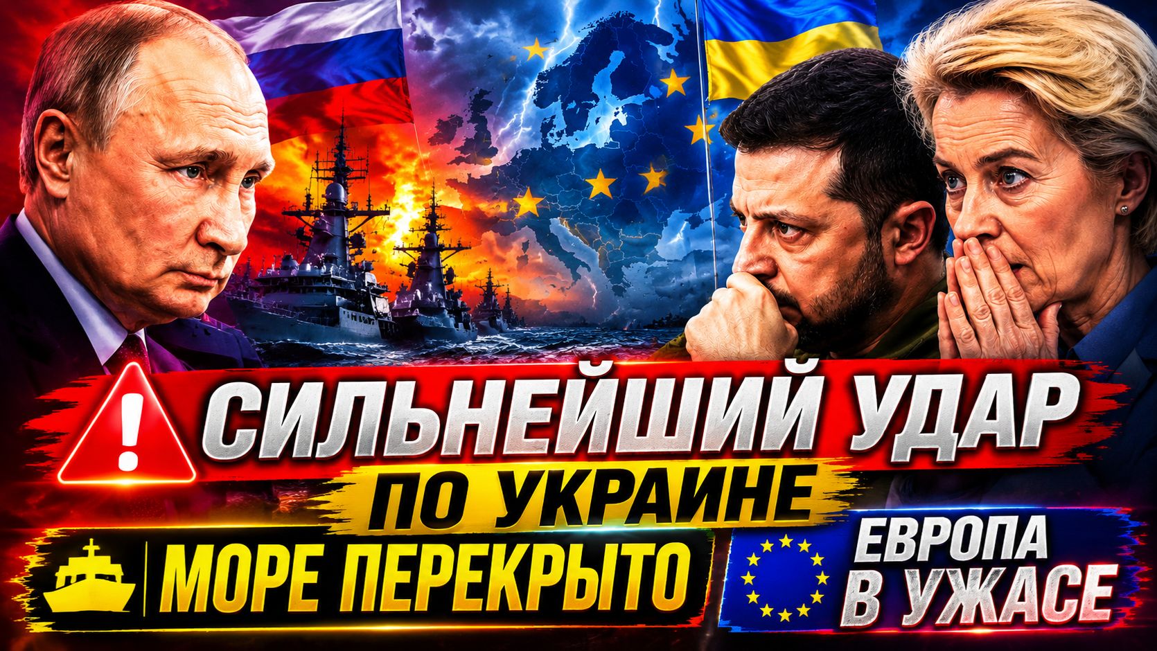 ❗️Сильнейший удар по Украине | Море перекрыто | Европа в ужасе