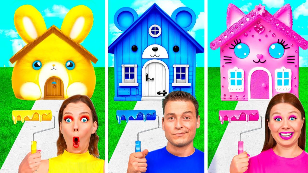Домики Одного Цвета Челлендж # Смешные Моменты от DuKoDu Challenge смотреть онлайн
