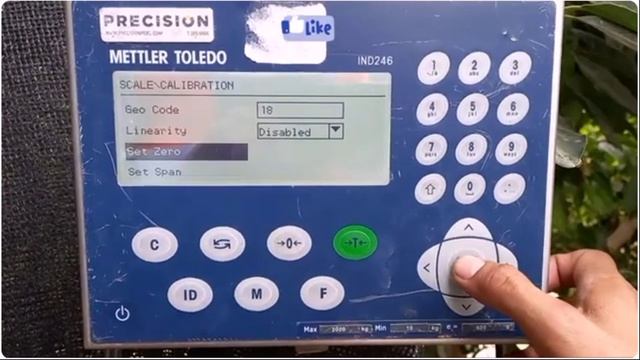 Калибровка индикатора Mettler Toledo  IND246