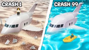 Я РАЗБИЛ САМЫЙ БОЛЬШОЙ САМОЛЕТ LEGO ｜ 10 против 1000 деталей LEGO