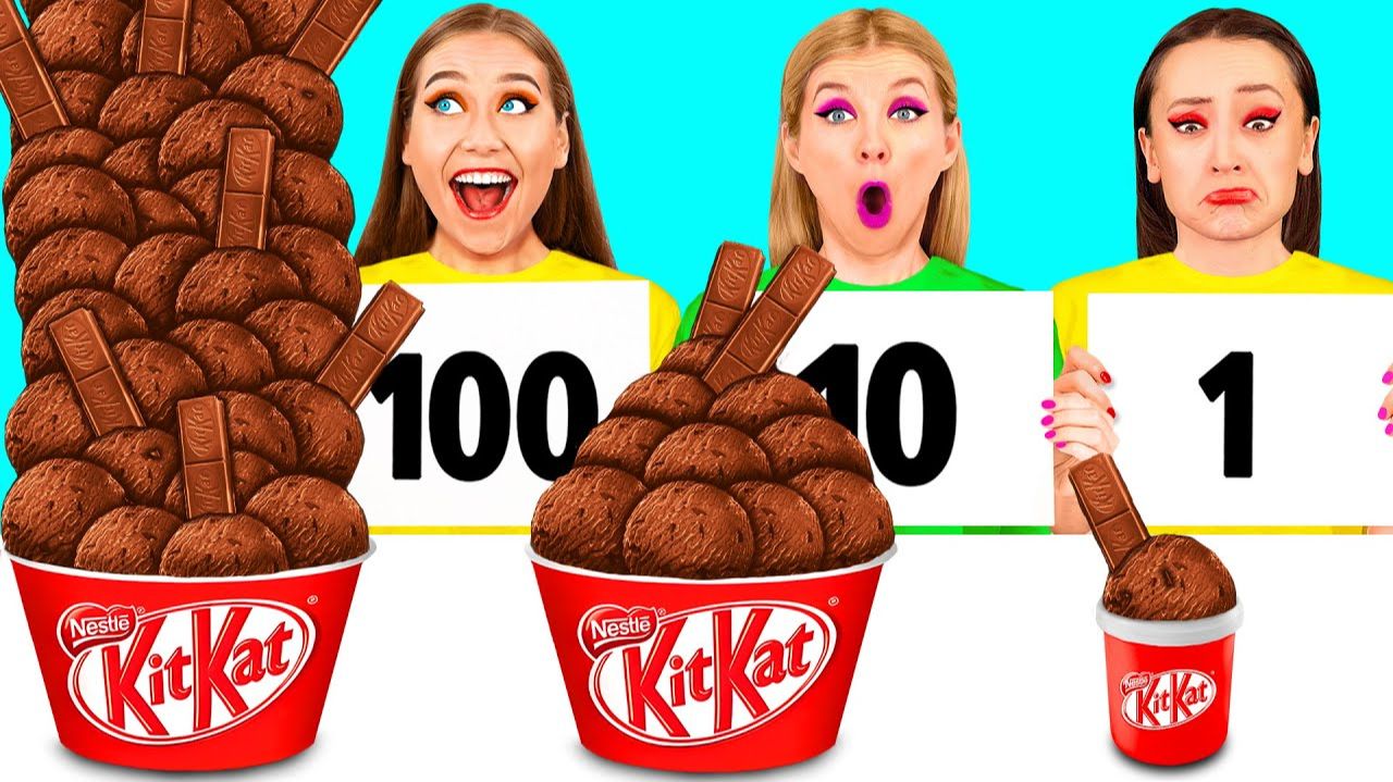 100 Слоев Еды Челлендж # Удивительные Кулинарные Лайфхаки от DuKoDu Challenge смотреть онлайн