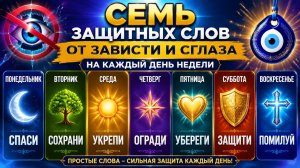 Семь защитных слов от зависти и сглаза на каждый день.