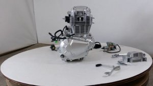 Двигатель ZHONGMU TM300 (175 FMN) для эндуро, 4т. 271 см3,  электро и кик стартер, 6 МКПП
