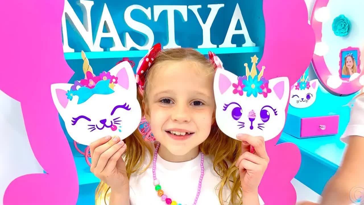 Настя и ее новая DIY комната в стиле Like Nastya.